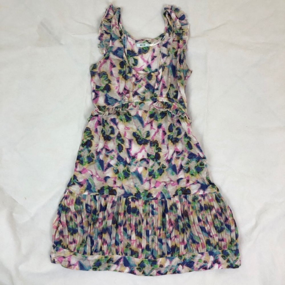 ANTHROPOLOGIE Kimchi Blue Multi-Color Sleeveless Mini Dress Size XS